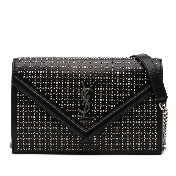 Pre-Loved Saint Laurent Studded Leather Monogram Le Sept Chain Bag - Picture 1 of 10